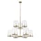 Z-Lite Callista 9 Light Chandelier, Rubbed Brass & Clear 3032-9RB - alternate 7